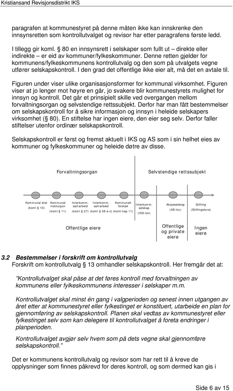 Denne retten gjelder for kommunens/fylkeskommunens kontrollutvalg og den som på utvalgets vegne utfører selskapskontroll. I den grad det offentlige ikke eier alt, må det en avtale til.