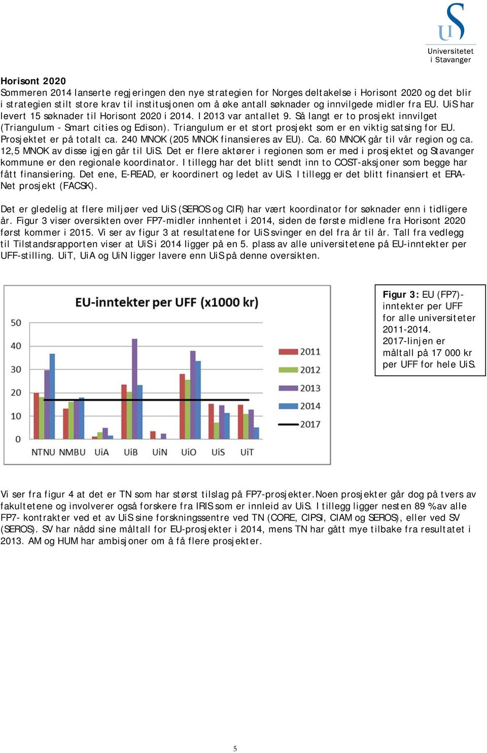 Triangulum er et stort prosjekt som er en viktig satsing for EU. Prosjektet er på totalt ca. 240 MNOK (205 MNOK finansieres av EU). Ca. 60 MNOK går til vår region og ca.