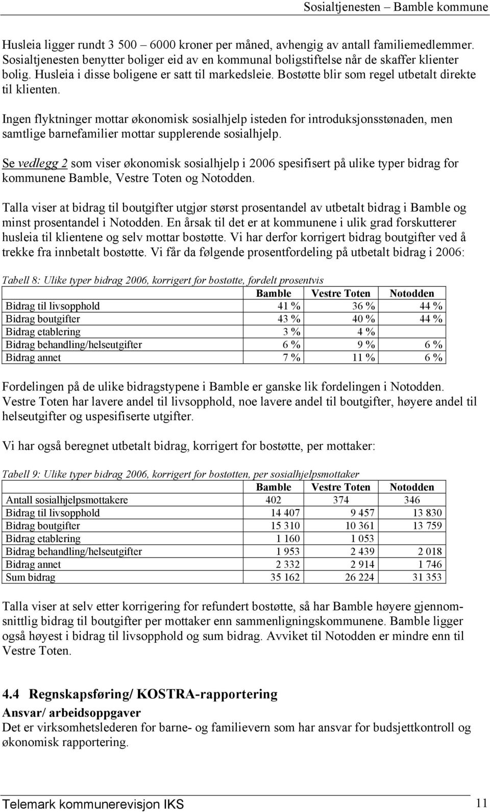 Ingen flyktninger mottar økonomisk sosialhjelp isteden for introduksjonsstønaden, men samtlige barnefamilier mottar supplerende sosialhjelp.