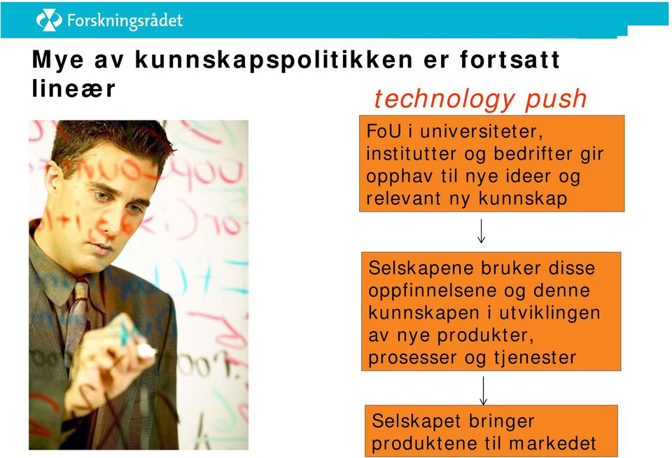 ny kunnskap Selskapene bruker disse oppfinnelsene og denne kunnskapen i