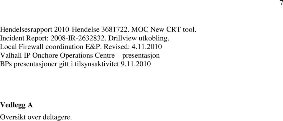 Local Firewall coordination E&P. Revised: 4.11.