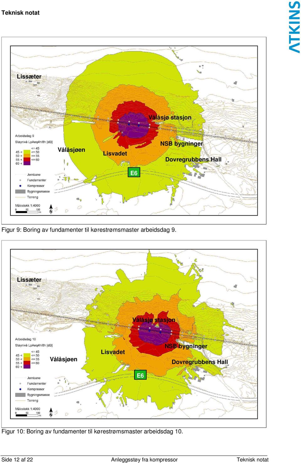 Figur 10: Boring av fundamenter til