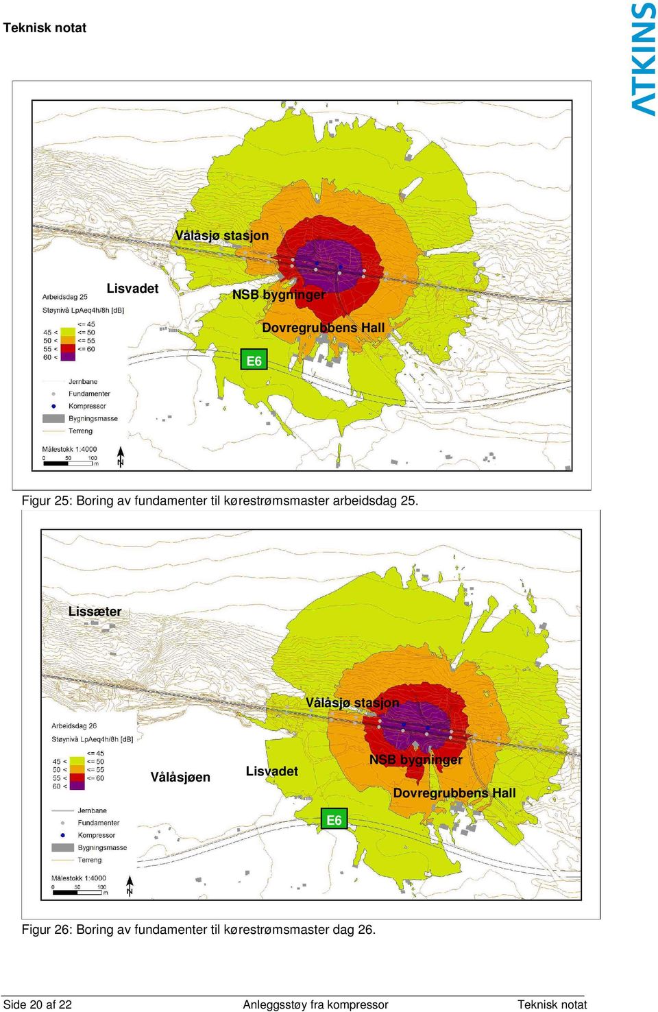 Figur 26: Boring av fundamenter til