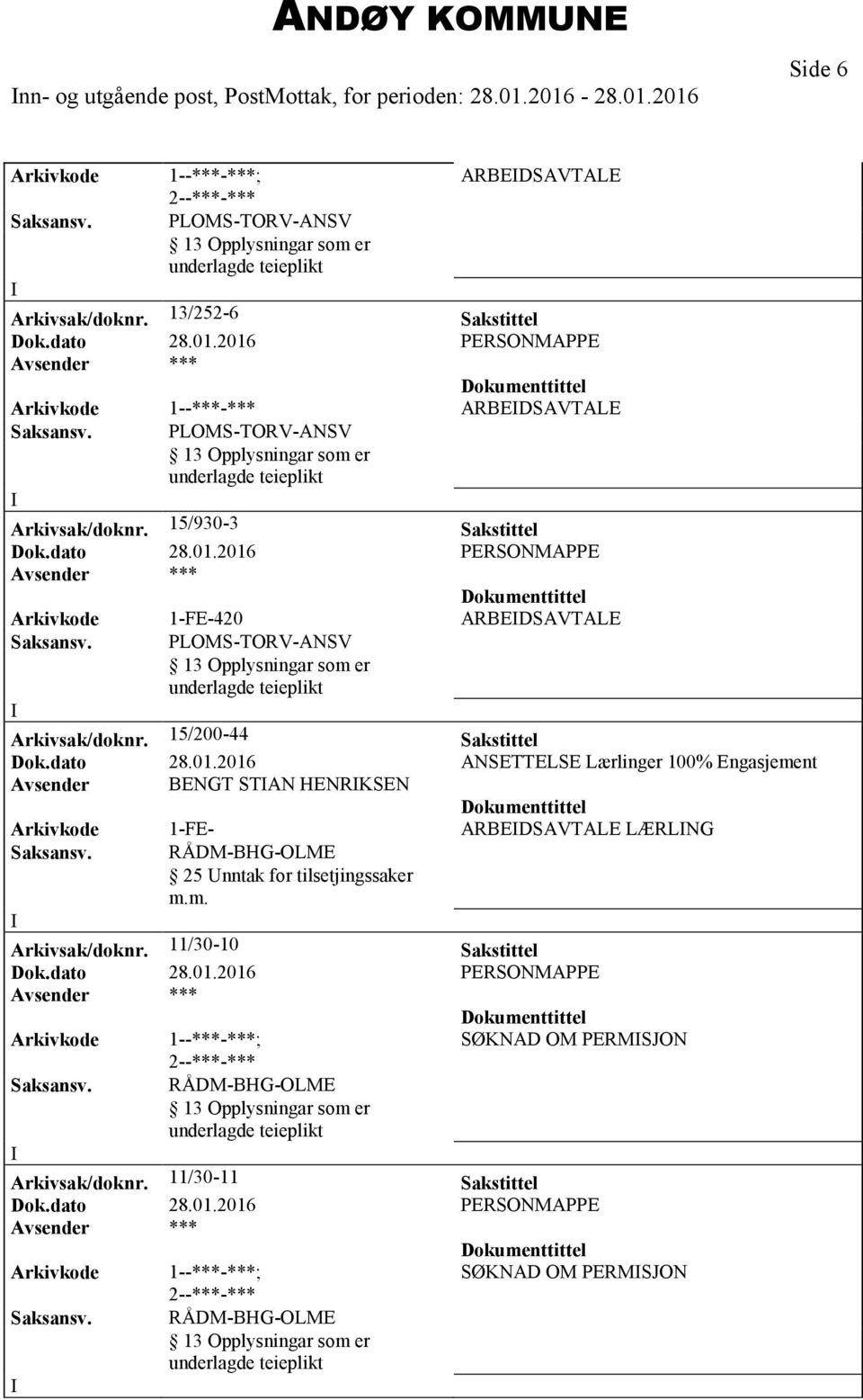 15/200-44 Sakstittel Dok.dato 28.01.