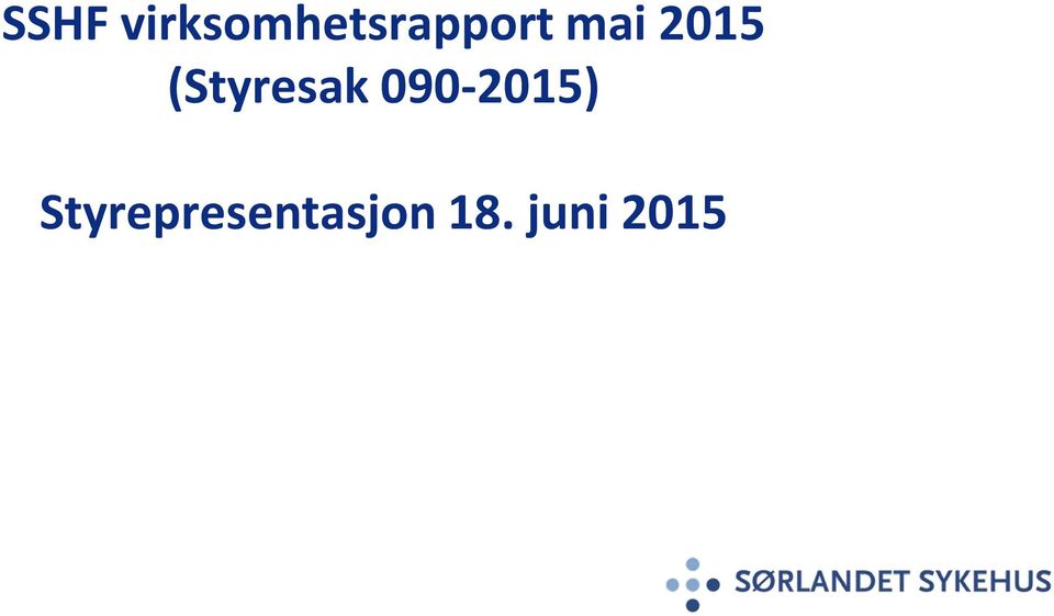 mai 2015 (Styresak