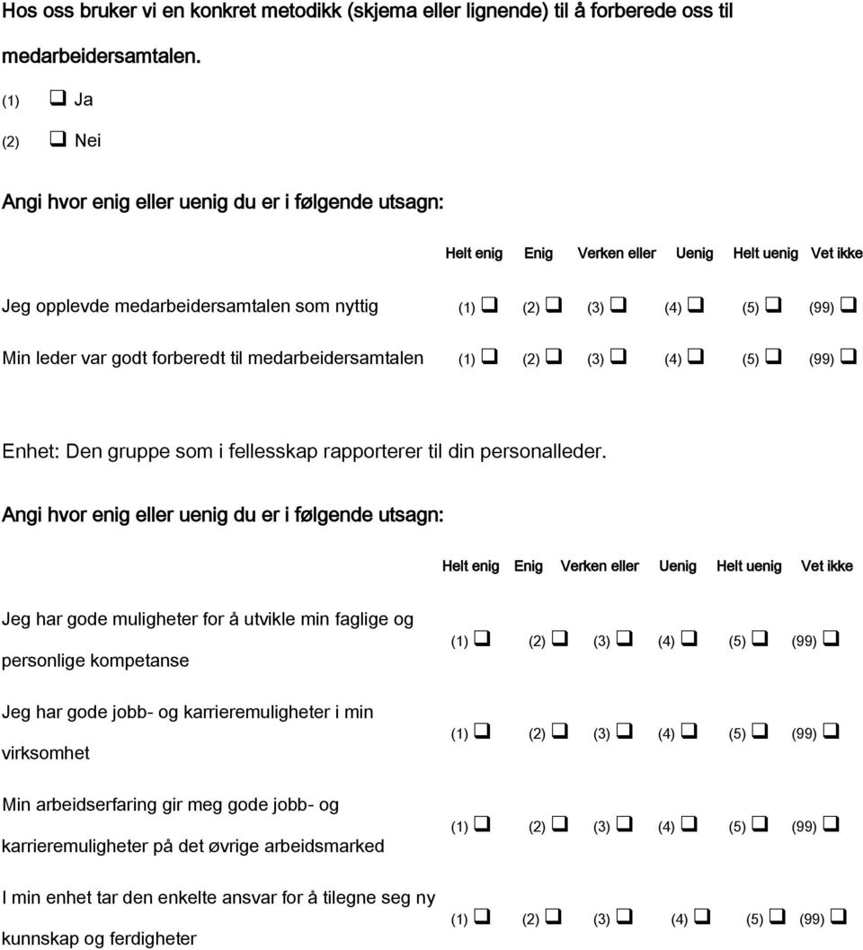 rapporterer til din personalleder.