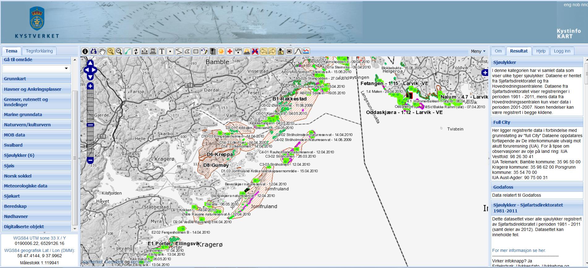 Tilbakeblikk Full City 2009 > starten på bruk av WebGIS som