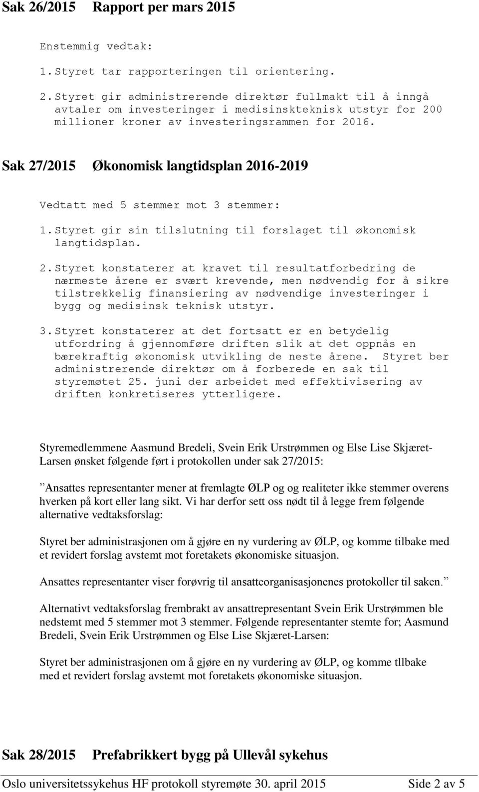 /2015 Økonomisk langtidsplan 20