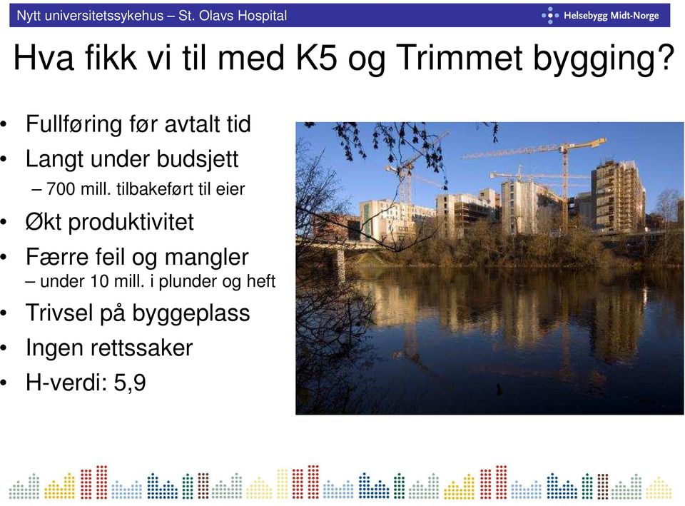 tilbakeført til eier Økt produktivitet Færre feil og mangler