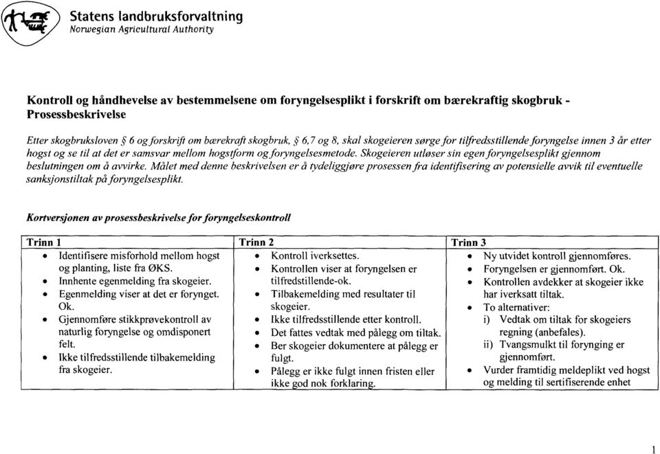 Skogeieren utløser sin egen foryngelsesplikt gjennom beslutningen om å avvirke.