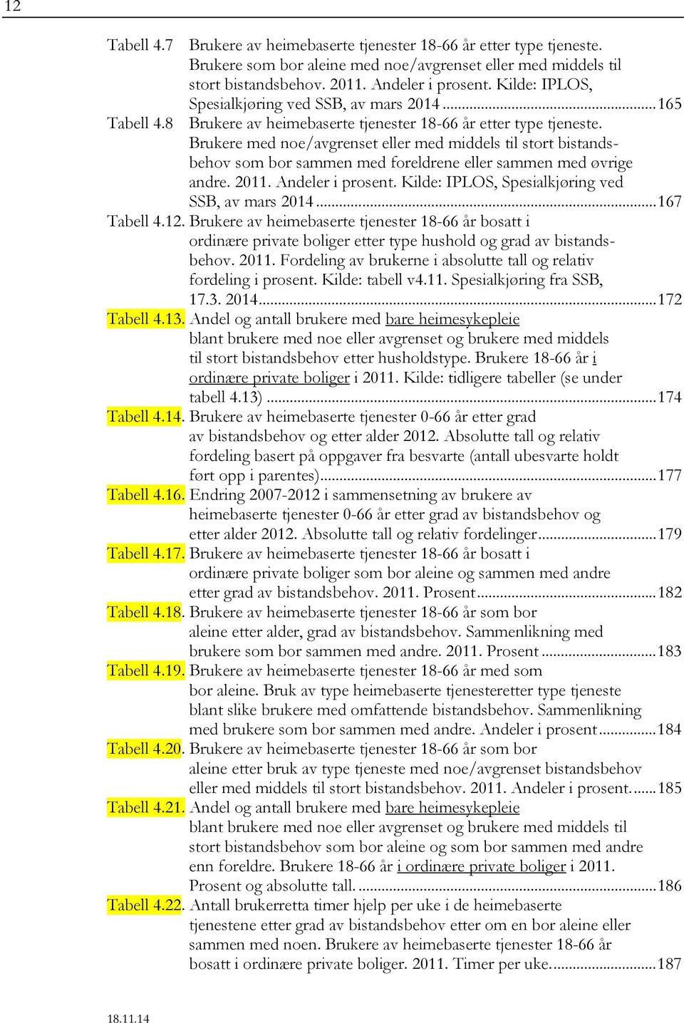 Brukere med noe/avgrenset eller med middels til stort bistandsbehov som bor sammen med foreldrene eller sammen med øvrige andre. 2011. Andeler i prosent.