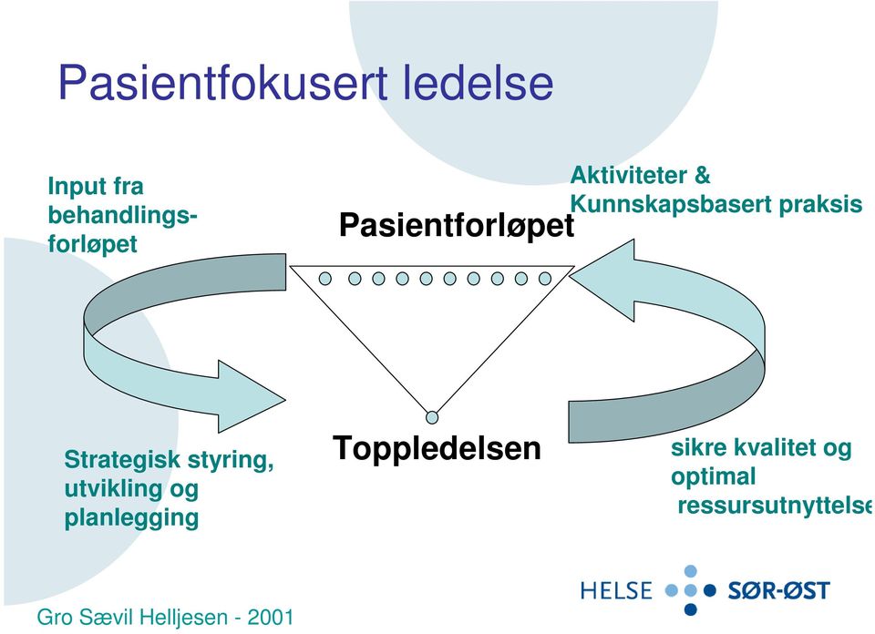 Strategisk styring, utvikling og planlegging Toppledelsen