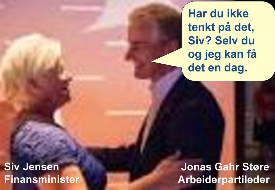 Siv Jensen Finansminister Jonas