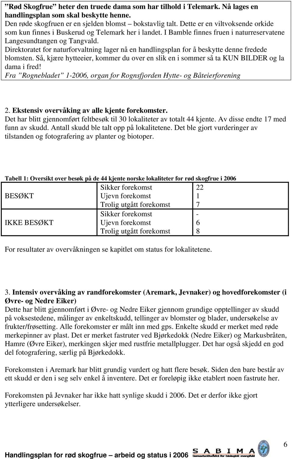 Direktoratet for naturforvaltning lager nå en handlingsplan for å beskytte denne fredede blomsten. Så, kjære hytteeier, kommer du over en slik en i sommer så ta KUN BILDER og la dama i fred!