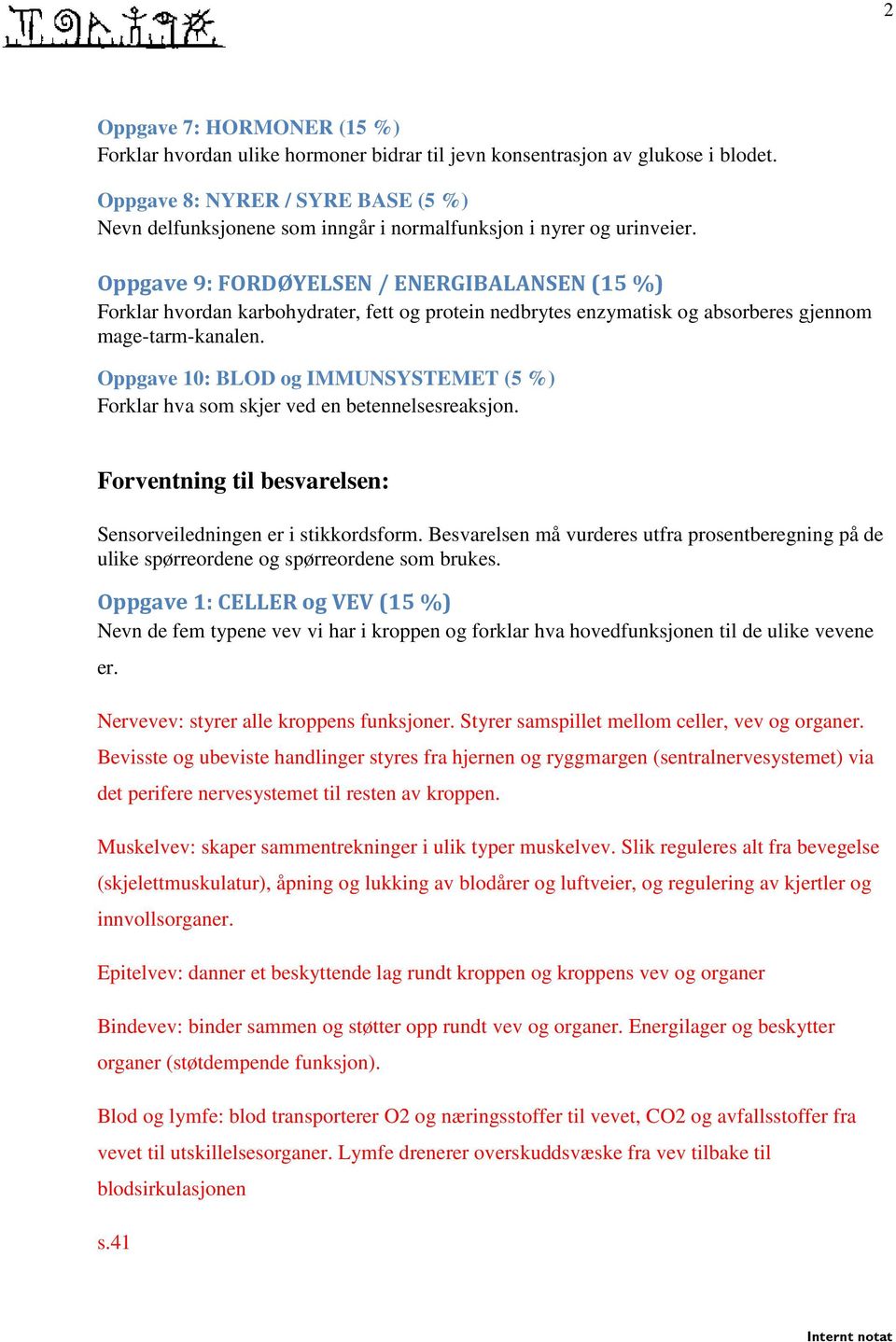 Oppgave 9: FORDØYELSEN / ENERGIBALANSEN (15 %) Forklar hvordan karbohydrater, fett og protein nedbrytes enzymatisk og absorberes gjennom mage-tarm-kanalen.