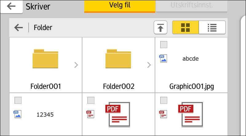 Bruke Utskrift/skanning (Memory Storage Device)-funksjonen Bruke Utskrift/skanning (Memory Storage Device)-funksjonen Funksjonen Utskrift/skanning (Memory Storage Device) lar deg lese og skrive ut