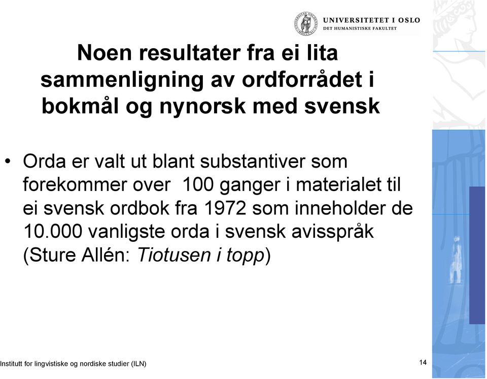 til ei svensk ordbok fra 1972 som inneholder de 10.