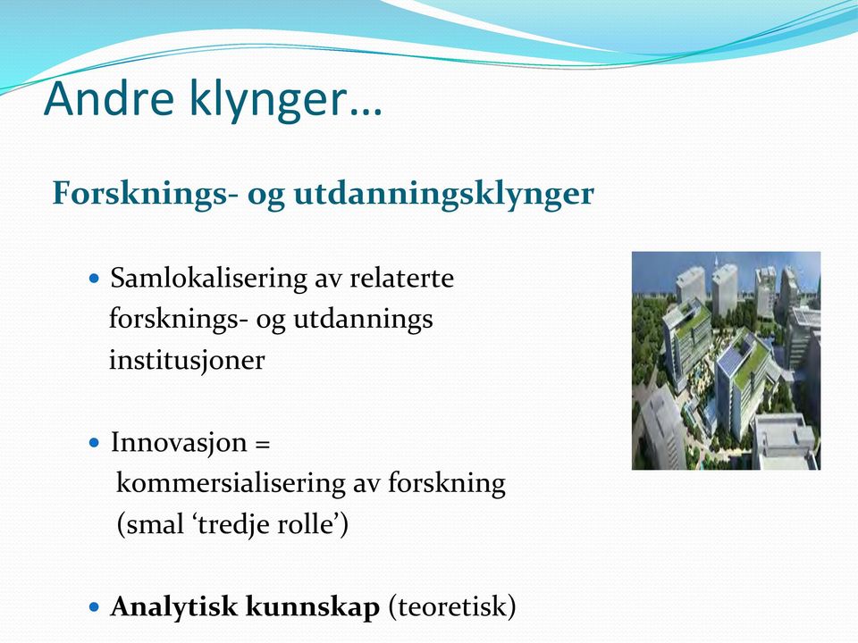 utdannings institusjoner Innovasjon =