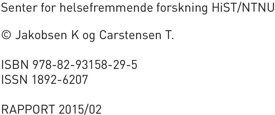 og Carstensen T.