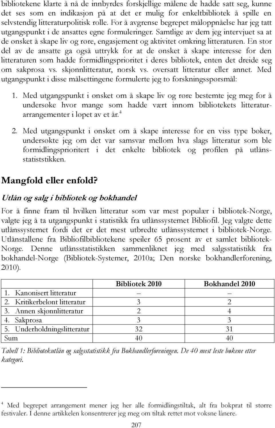 Samtlige av dem jeg intervjuet sa at de ønsket å skape liv og røre, engasjement og aktivitet omkring litteraturen.