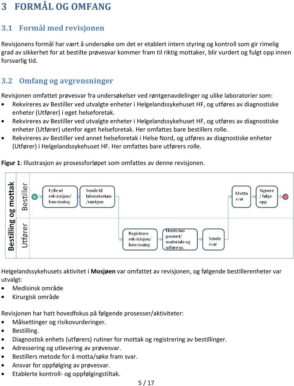 mottaker, blir vurdert og fulgt opp innen forsvarlig tid. 3.