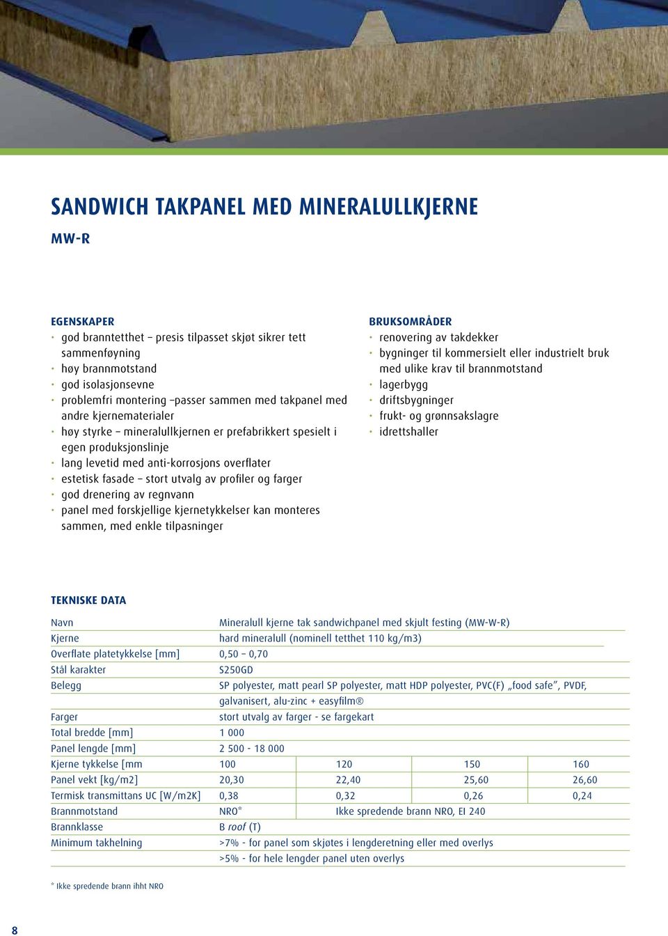 og farger god drenering av regnvann panel med forskjellige kjernetykkelser kan monteres sammen, med enkle tilpasninger BRUKSOMRÅDER renovering av takdekker bygninger til kommersielt eller industrielt