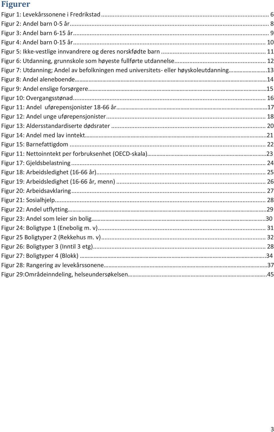 .. 12 Figur 7: Utdanning; Andel av befolkningen med universitets- eller høyskoleutdanning.13 Figur 8: Andel aleneboende 14 Figur 9: Andel enslige forsørgere 15 Figur 10: Overgangsstønad.