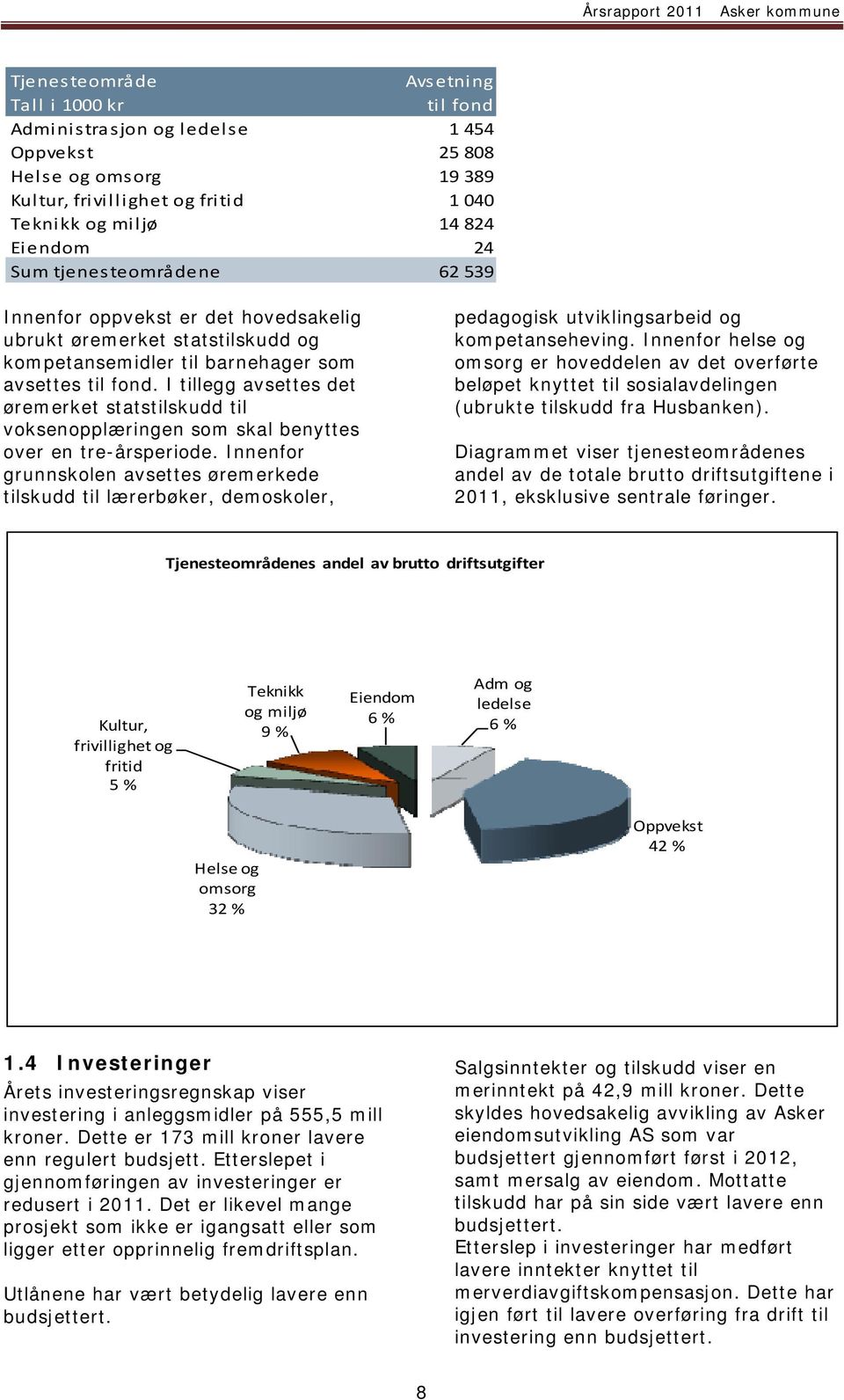 I tillegg avsettes det øremerket statstilskudd til voksenopplæringen som skal benyttes over en tre-årsperiode.