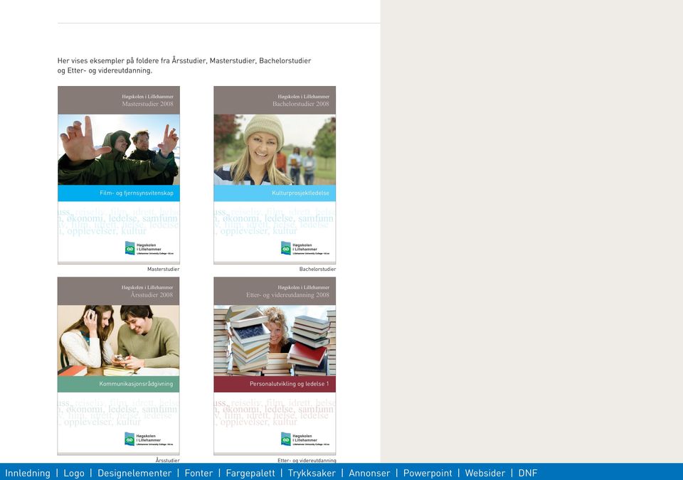opplevelser, kultur Kulturprosjektledelse uss, reiseliv, film, idrett, helse iv, film, idrett, helse, ledelse i, opplevelser, kultur Masterstudier Bachelorstudier Høgskolen i Lillehammer Årsstudier