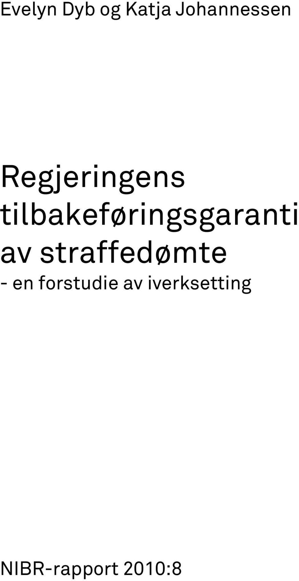 tilbakeføringsgaranti av