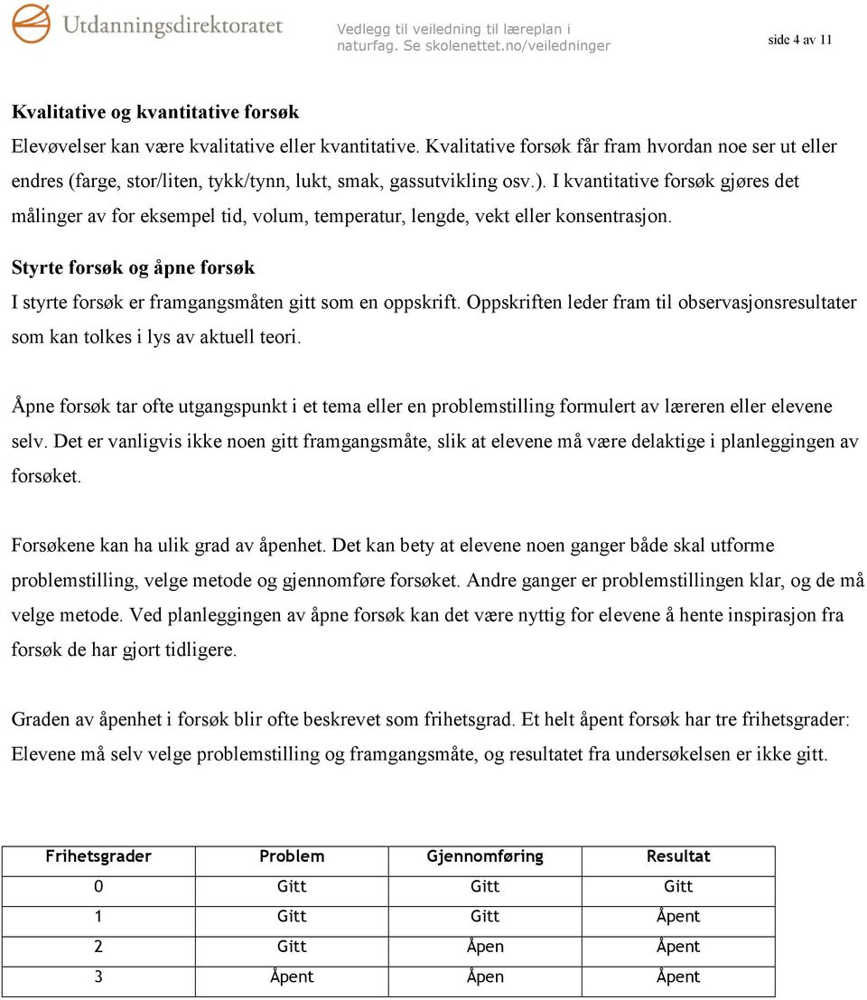 I kvantitative forsøk gjøres det målinger av for eksempel tid, volum, temperatur, lengde, vekt eller konsentrasjon.