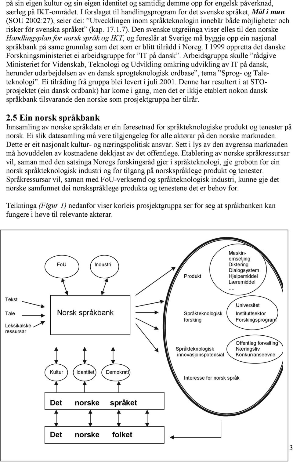 seier dei: Utvecklingen inom språkteknologin innebär både möjligheter och risker för svenska språket (kap. 17.1.7).