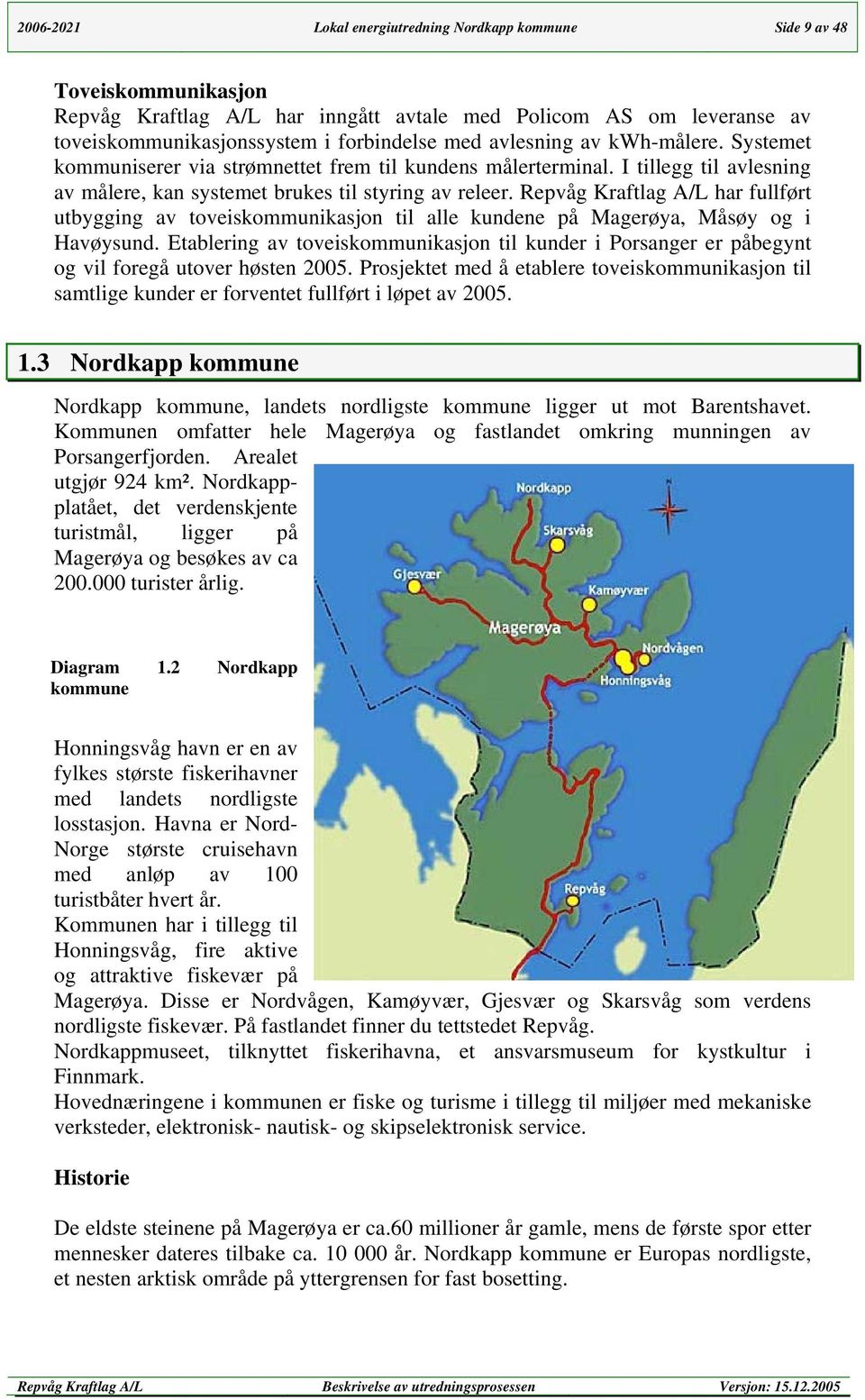 Repvåg Kraftlag A/L har fullført utbygging av toveiskommunikasjon til alle kundene på Magerøya, Måsøy og i Havøysund.