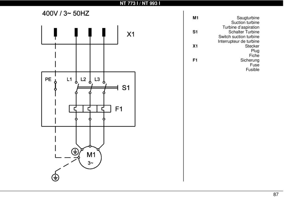 Switch suction turbine Interrupteur de