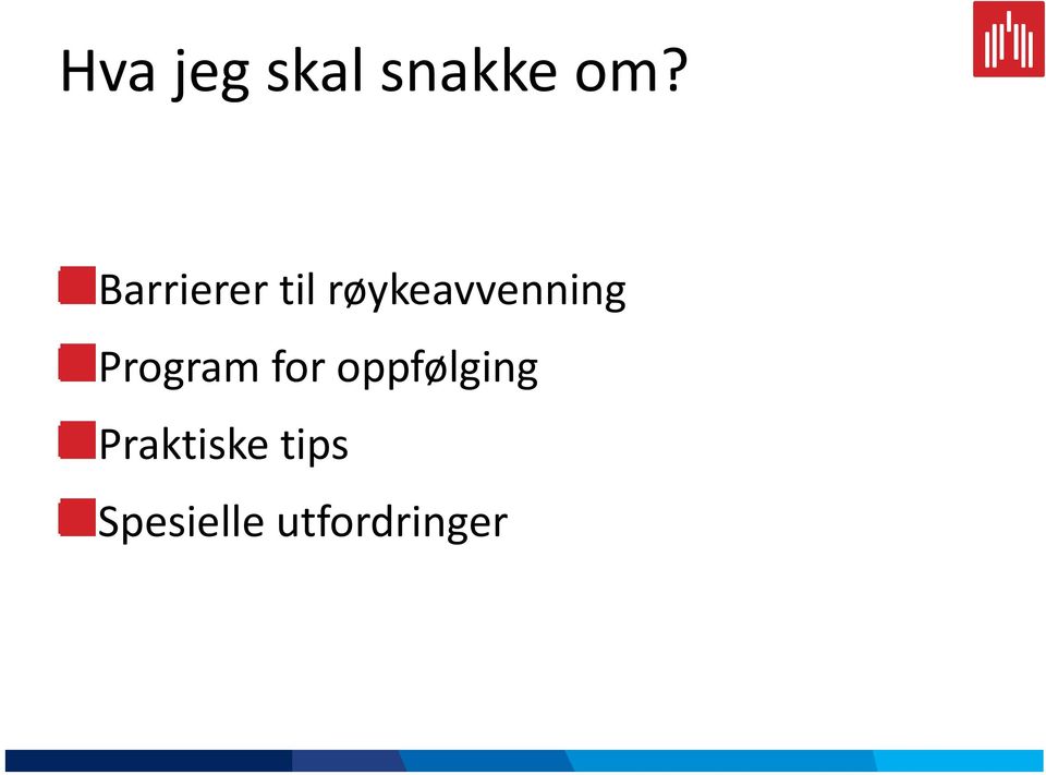 Program for oppfølging