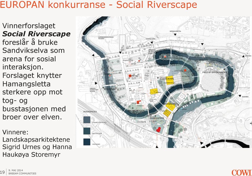 Forslaget knytter Hamangsletta sterkere opp mot tog- og busstasjonen med