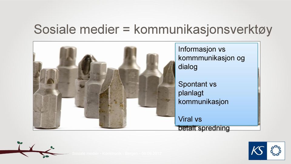 vs kommmunikasjon og dialog