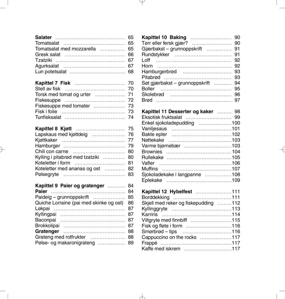 ..................................... 70 Torsk med tomat og urter................... 71 Fiskesuppe...................................... 72 Fiskesuppe med tomater.................... 73 Fisk i folie.