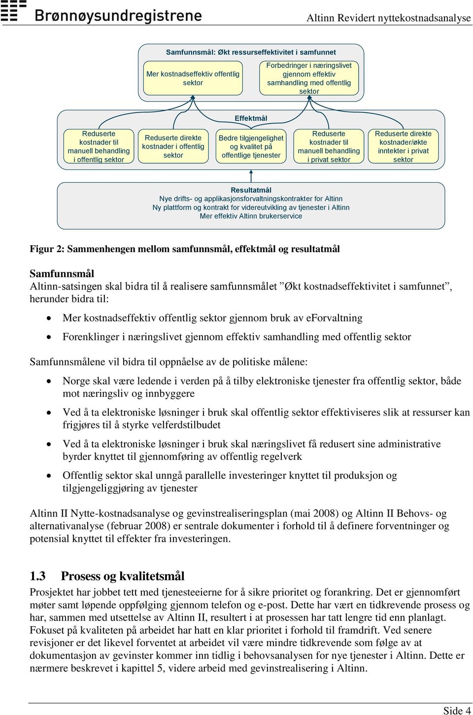 sektor Reduserte direkte kostnader/økte inntekter i privat sektor Resultatmål Nye drifts- og applikasjonsforvaltningskontrakter for Altinn Ny plattform og kontrakt for videreutvikling av tjenester i