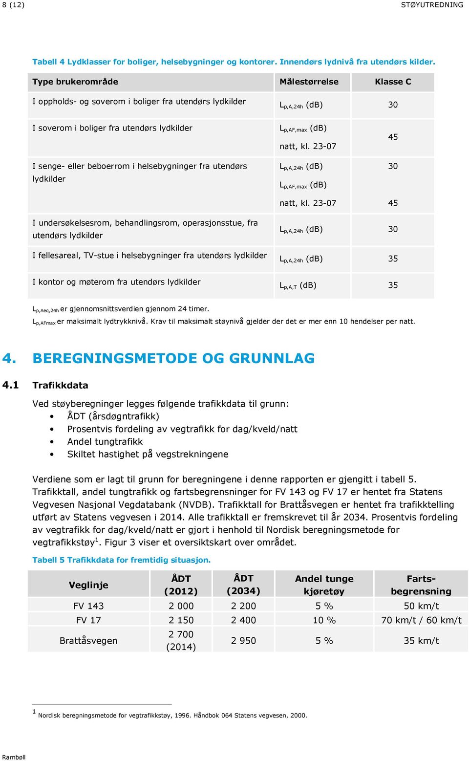 fra utendørs lydkilder L p,af,max (db) natt, kl. 23-07 L p,a,24h (db) L p,af,max (db) natt, kl.