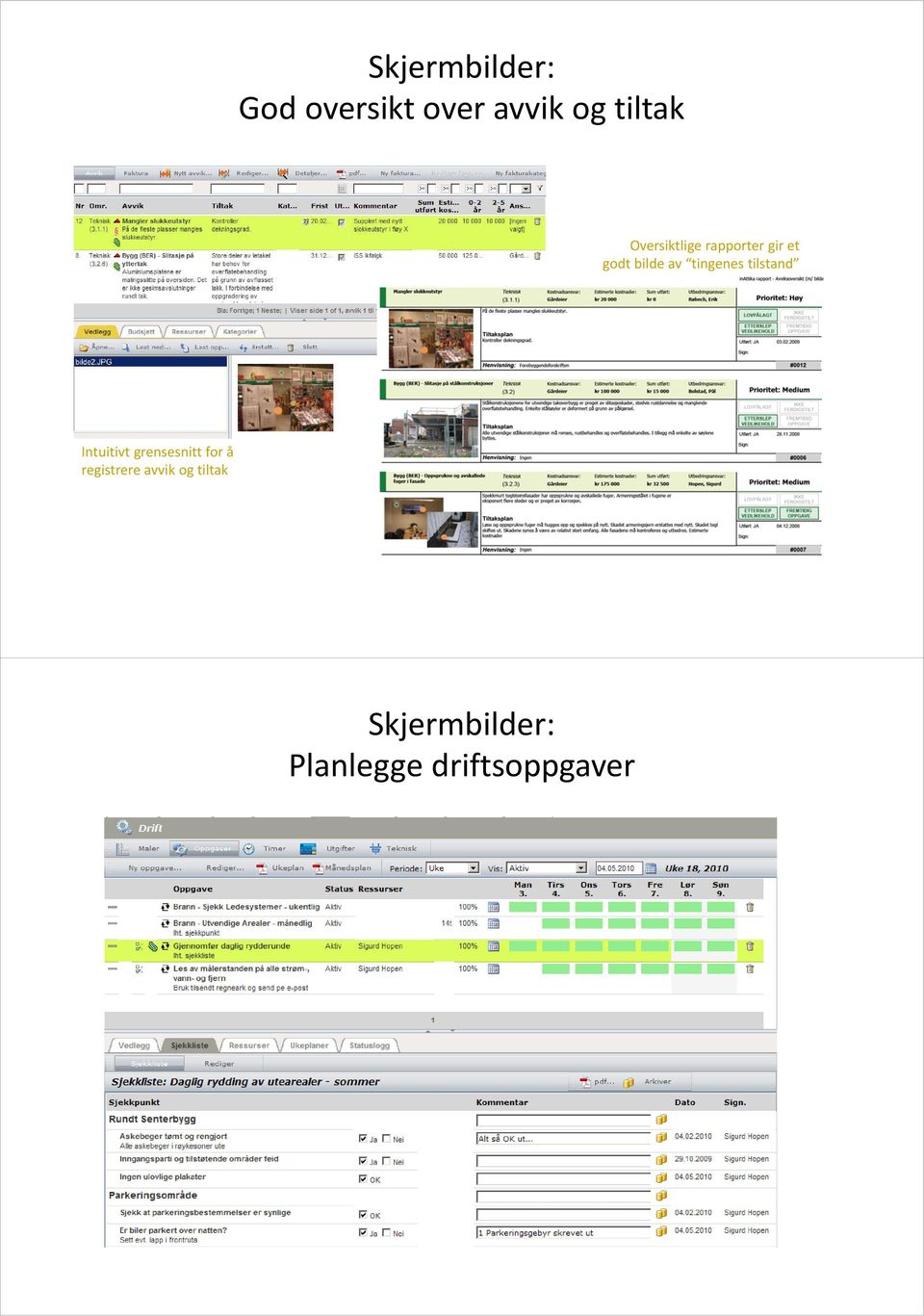 tingenes tilstand Intuitivt grensesnitt for å