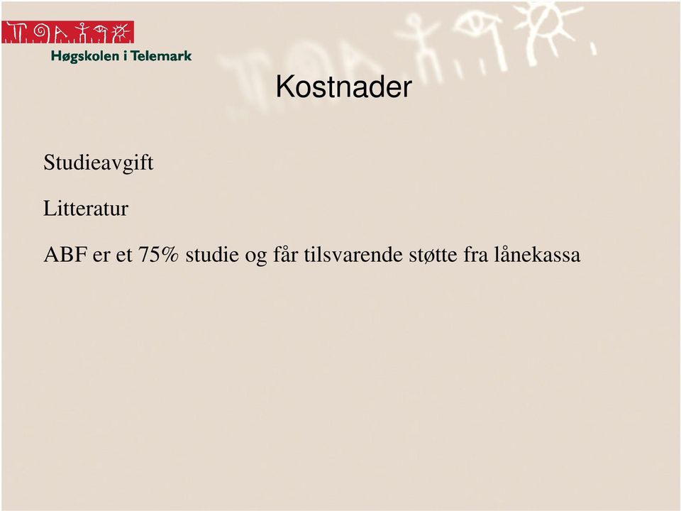 75% studie og får