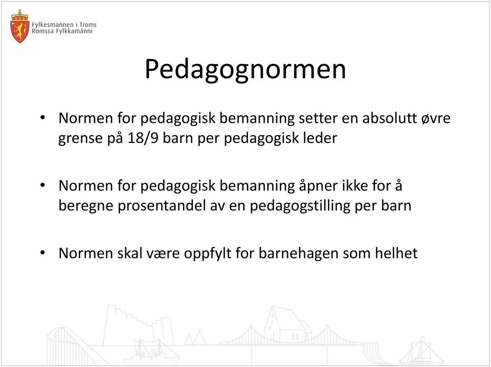 pedagogisk bemanning åpner ikke for å beregne prosentandel av en