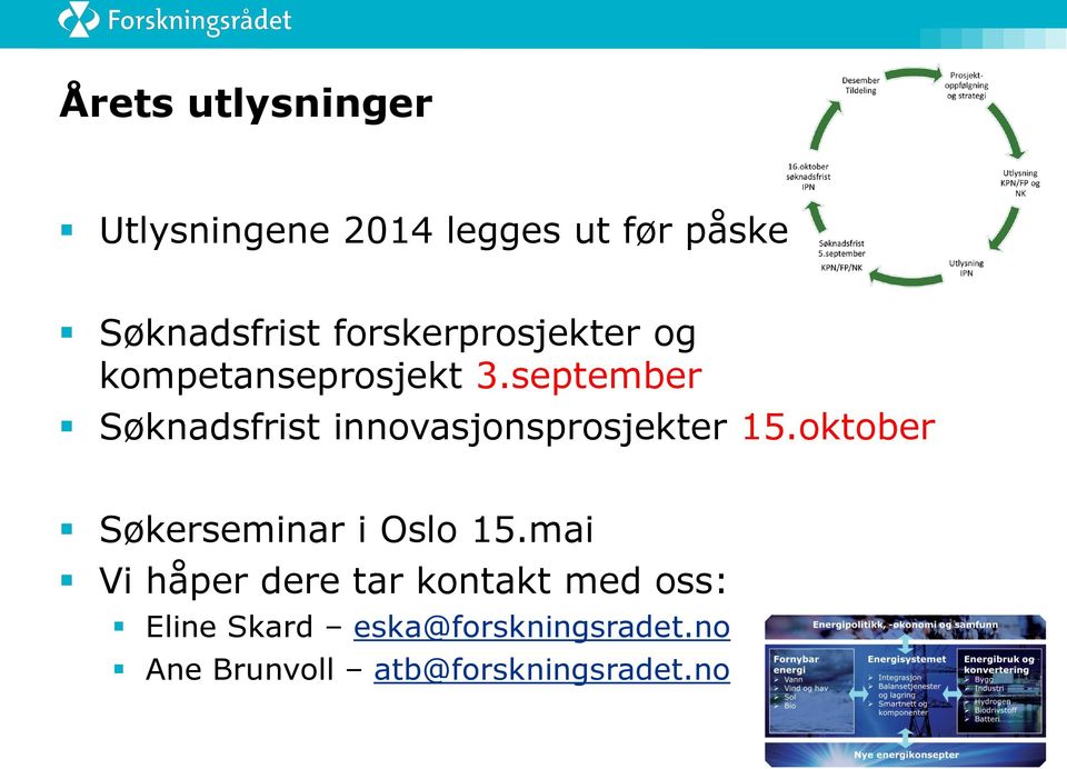 september Søknadsfrist innovasjonsprosjekter 15.