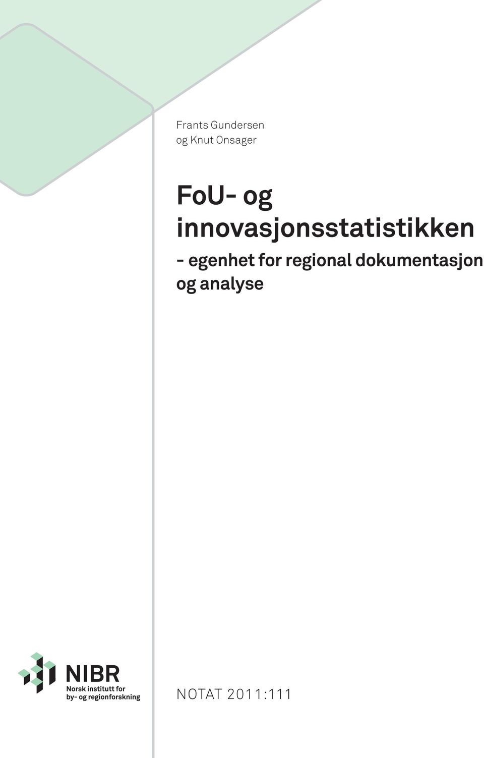 innovasjonsstatistikken -