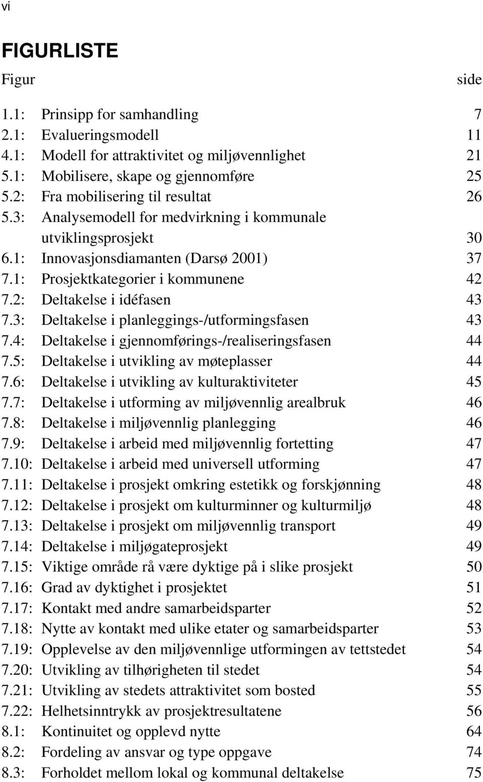 2: Deltakelse i idéfasen 43 7.3: Deltakelse i planleggings-/utformingsfasen 43 7.4: Deltakelse i gjennomførings-/realiseringsfasen 44 7.5: Deltakelse i utvikling av møteplasser 44 7.