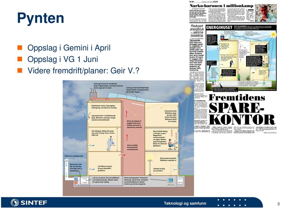 Oppslag i VG 1 Juni