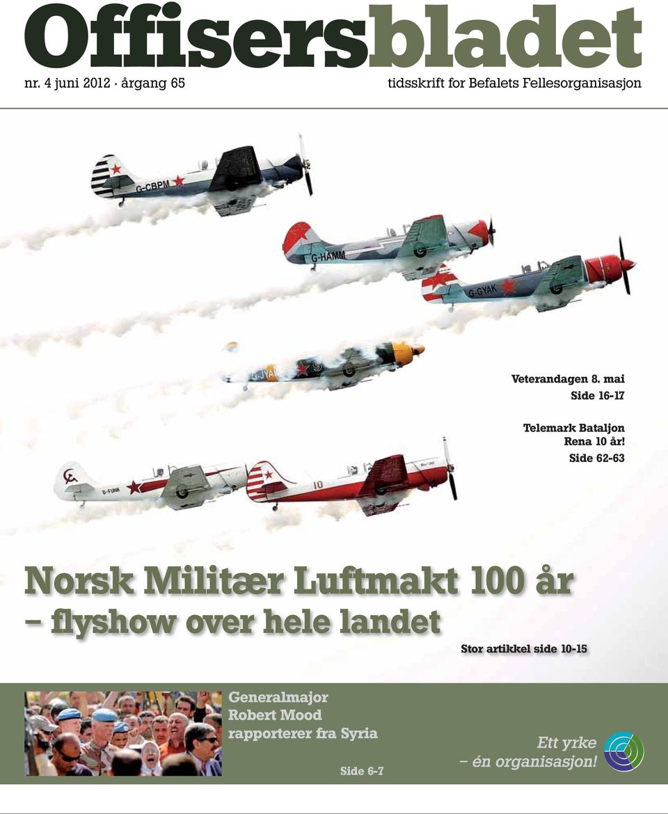 Side 62-63 Norsk Militær Luftmakt 100 år flyshow over hele landet Stor