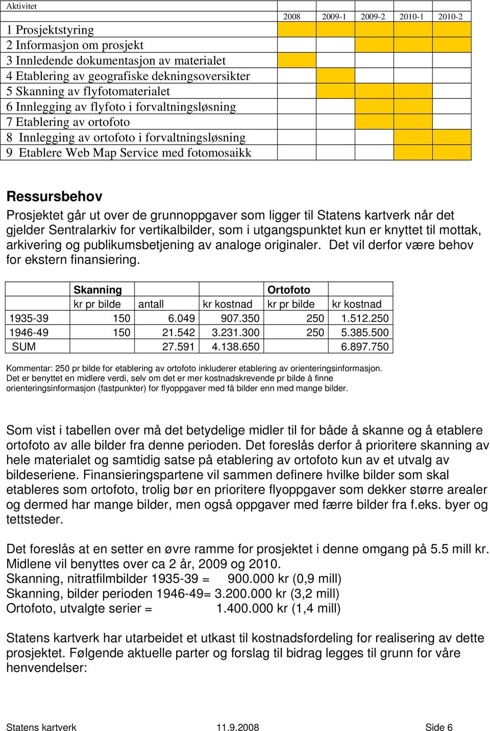 over de grunnoppgaver som ligger til Statens kartverk når det gjelder Sentralarkiv for vertikalbilder, som i utgangspunktet kun er knyttet til mottak, arkivering og publikumsbetjening av analoge