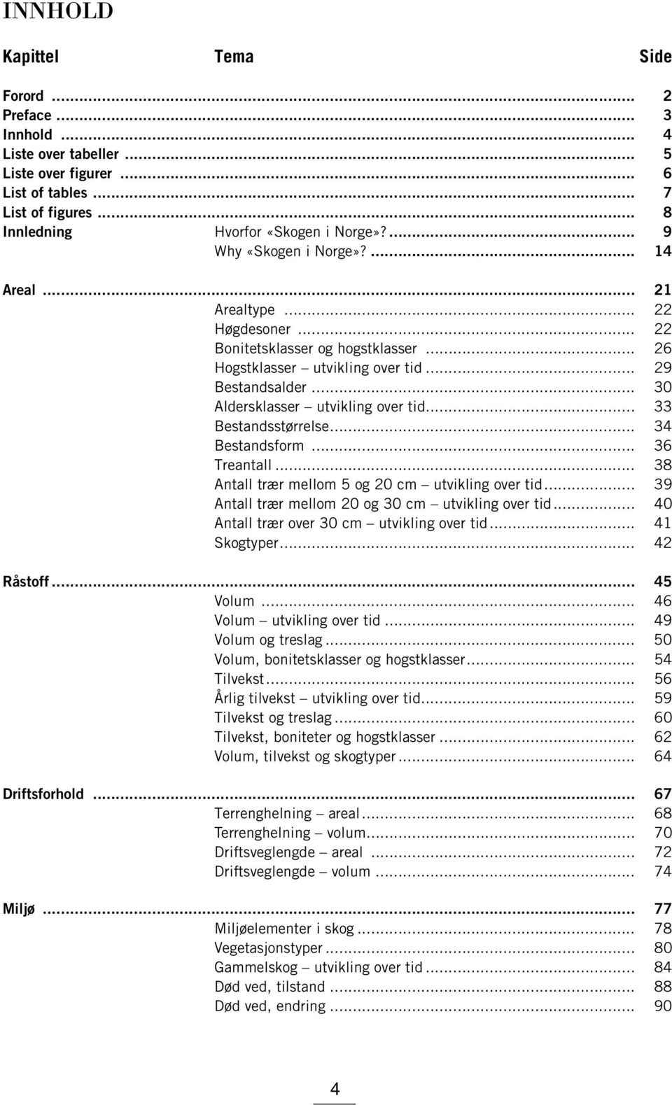 .. 30 Aldersklasser utvikling over tid... 33 Bestandsstørrelse... 34 Bestandsform... 36 Treantall... 38 Antall trær mellom 5 og 20 cm utvikling over tid.